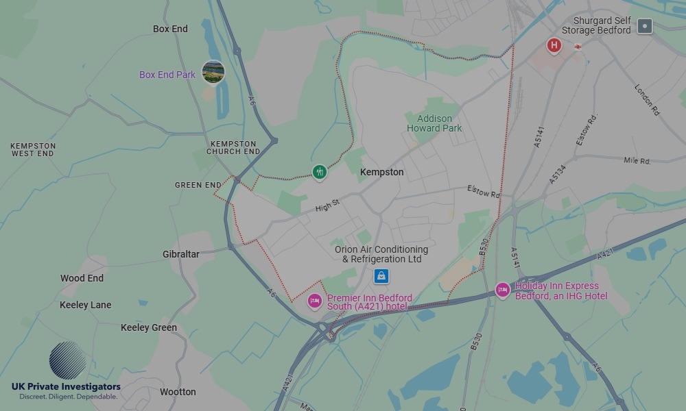 UK Private Investigators - Areas our detectives operate in Kempston