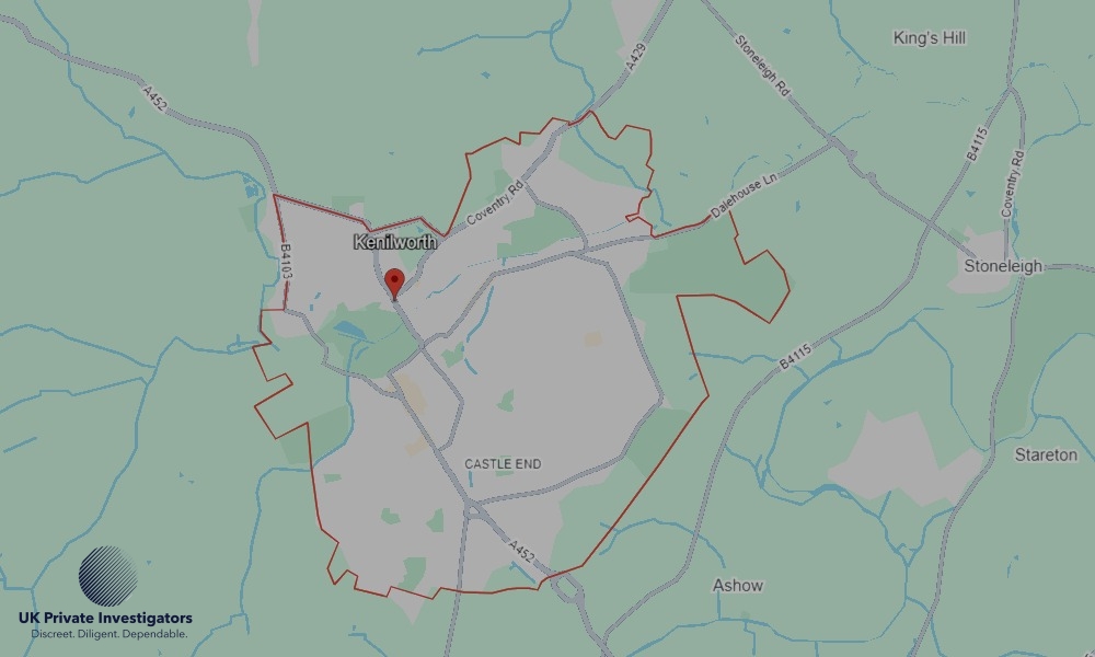 UK Private Investigators - Areas our detectives operate in Kenilworth