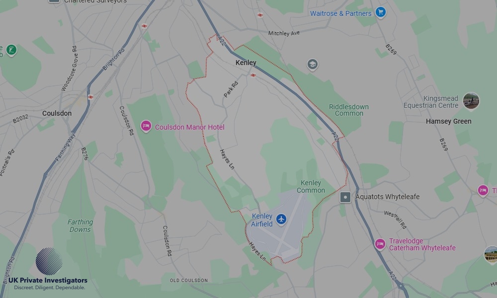 UK Private Investigators - Areas our detectives operate in Kenley