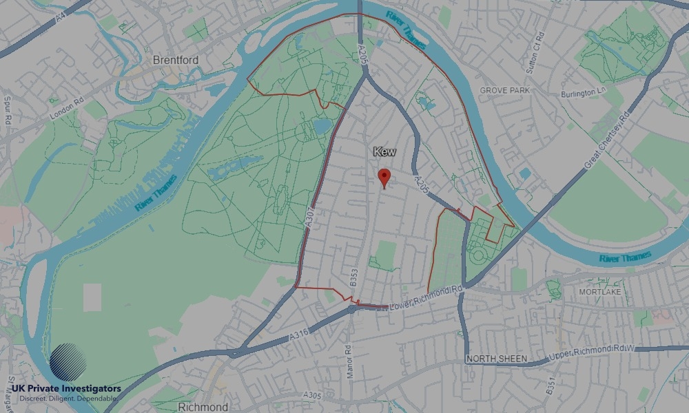 UK Private Investigators - Areas our detectives operate in Kew
