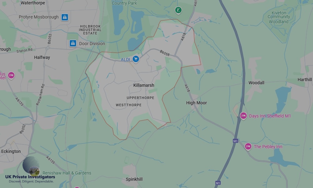 UK Private Investigators - Areas our detectives operate in Killamarsh
