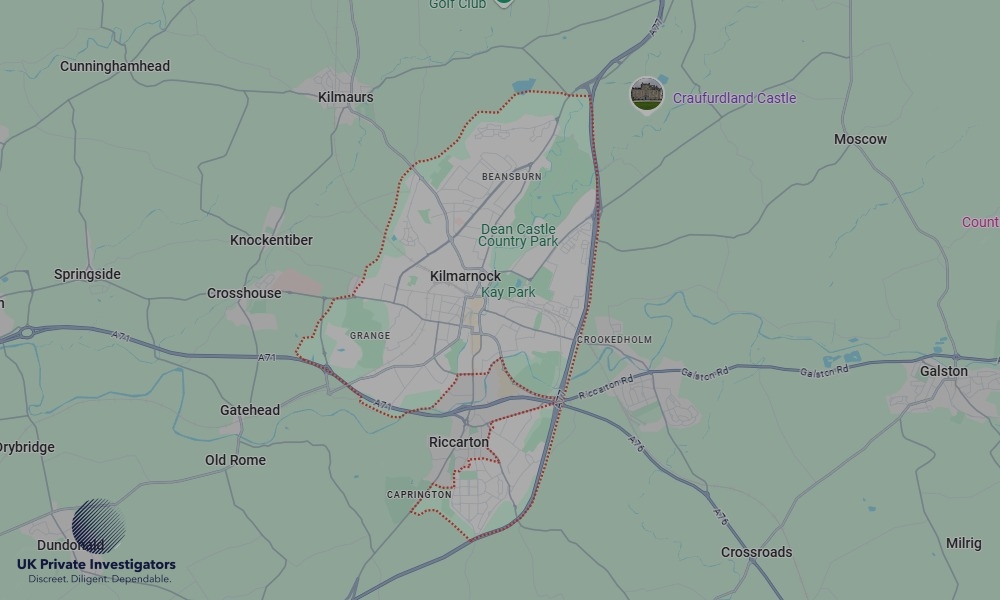 UK Private Investigators - Areas our detectives operate in LoKilmarnockndon