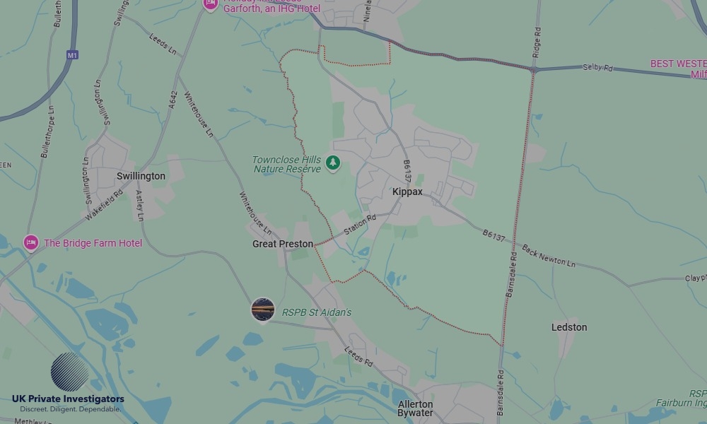 UK Private Investigators - Areas our detectives operate in Kippax