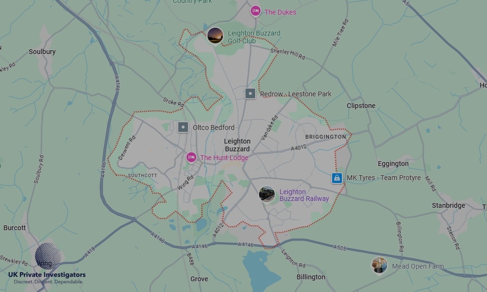 UK Private Investigators - Areas our detectives operate in LoLeighton Buzzardndon