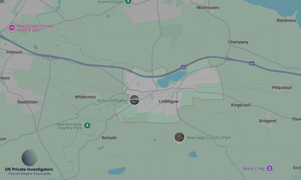 UK Private Investigators - Areas our detectives operate in Linlithgow
