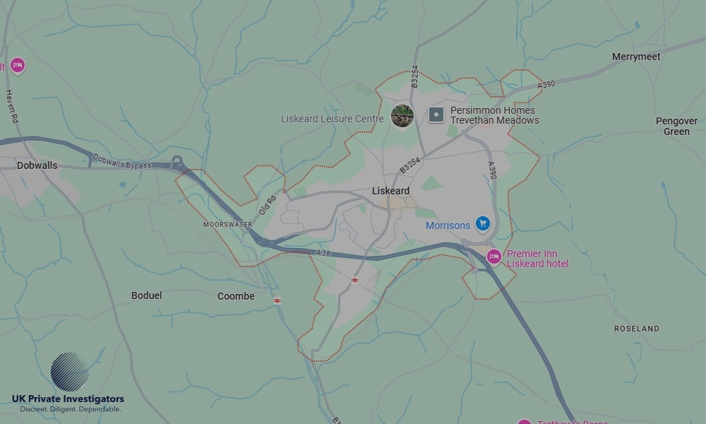 UK Private Investigators - Areas our detectives operate in Liskeard