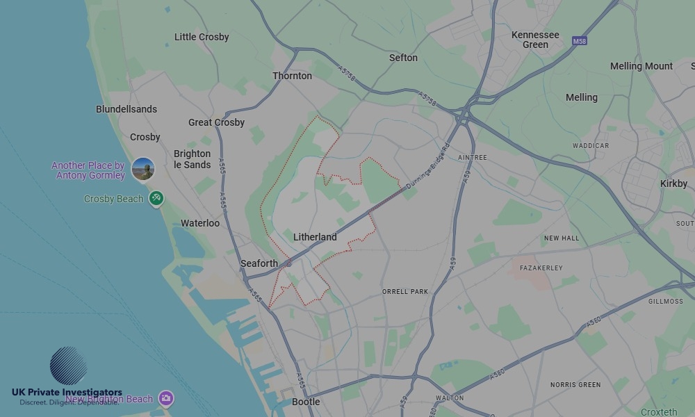 UK Private Investigators - Areas our detectives operate in Litherland