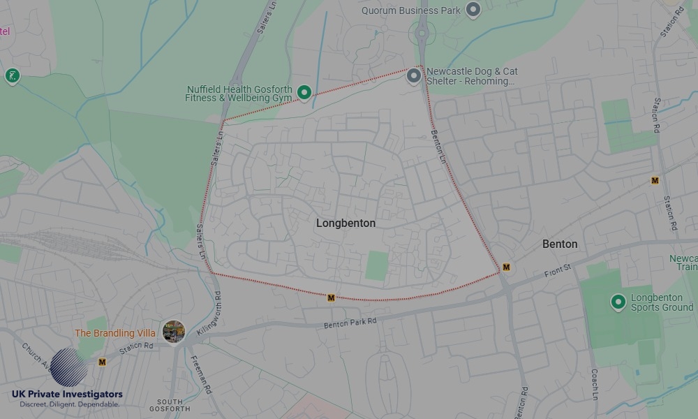 UK Private Investigators - Areas our detectives operate in LoLongbentonndon