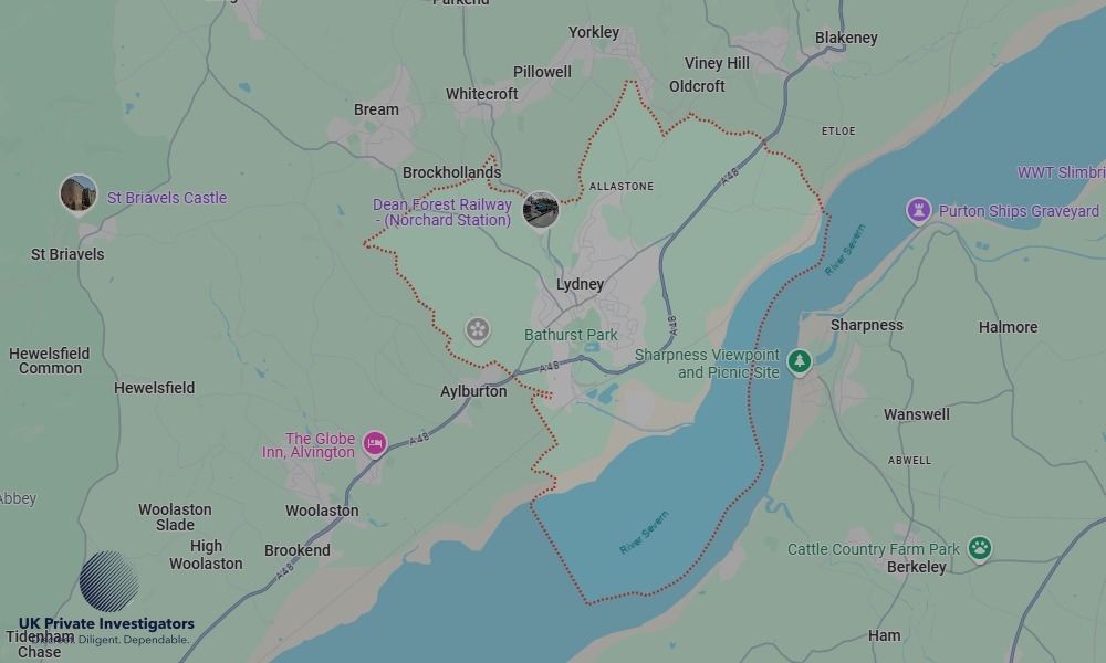 UK Private Investigators - Areas our detectives operate in Lydney