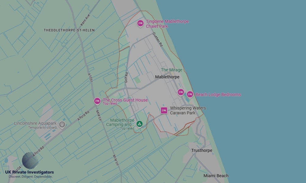 UK Private Investigators - Areas our detectives operate in Mablethorpe