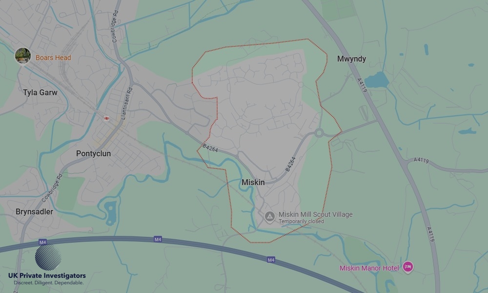 UK Private Investigators - Areas our detectives operate in Maesglas Miskin