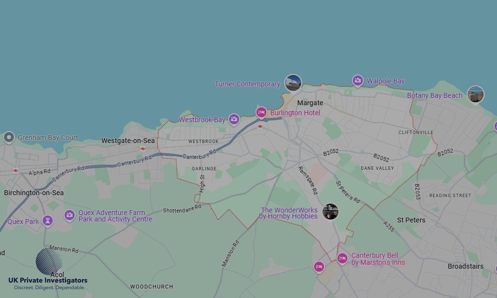 UK Private Investigators - Areas our detectives operate in LoMargatendon