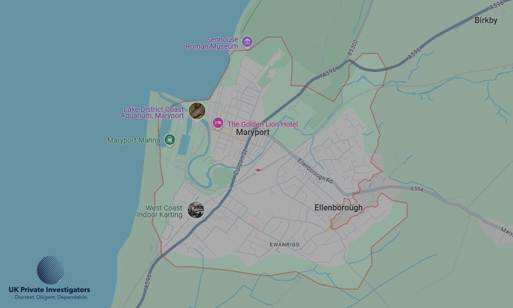 UK Private Investigators - Areas our detectives operate in Maryport