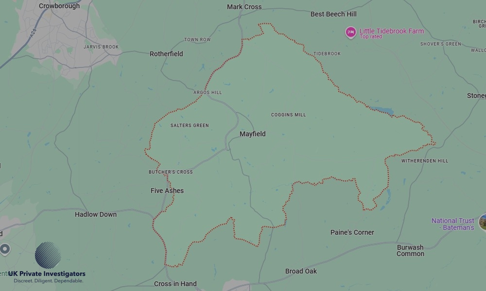 UK Private Investigators - Areas our detectives operate in Mayfield