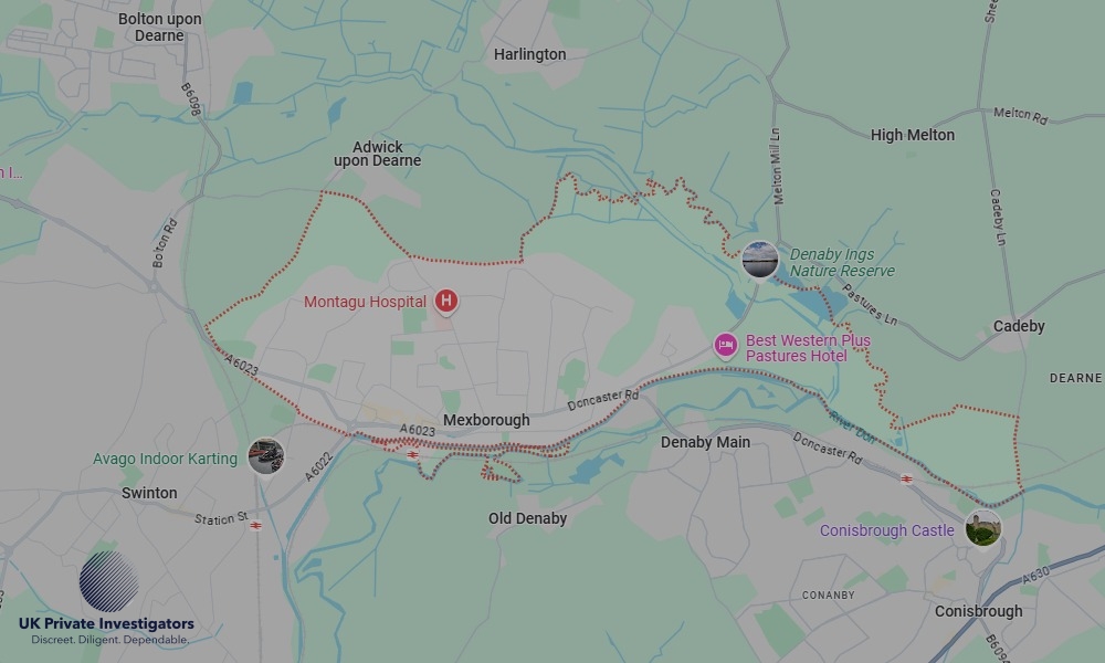 UK Private Investigators - Areas our detectives operate in Mexborough