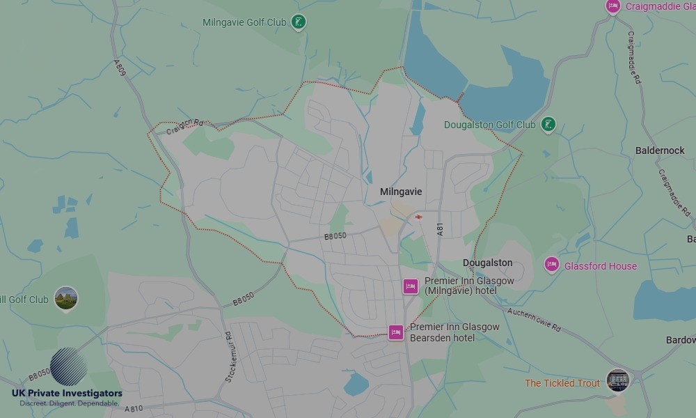 UK Private Investigators - Areas our detectives operate in Milngavie