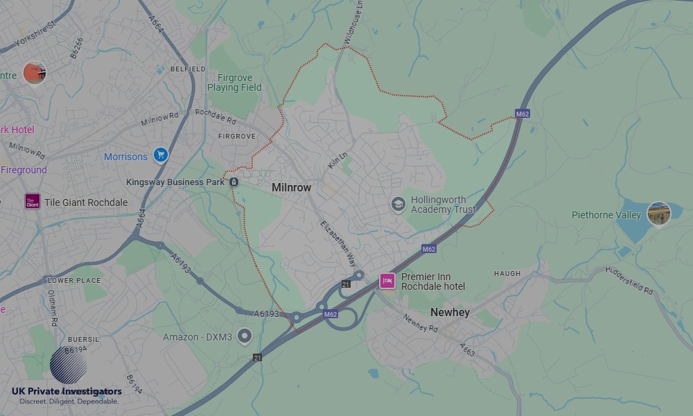 UK Private Investigators - Areas our detectives operate in Milnrow