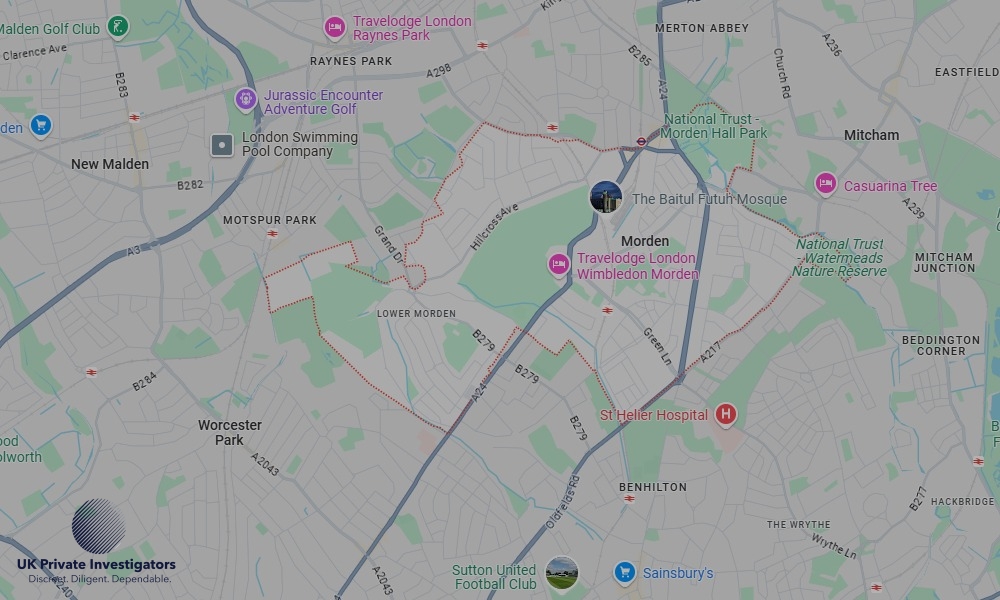 UK Private Investigators - Areas our detectives operate in Morden