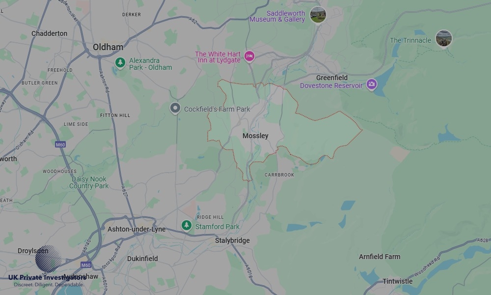 UK Private Investigators - Areas our detectives operate in Mossley