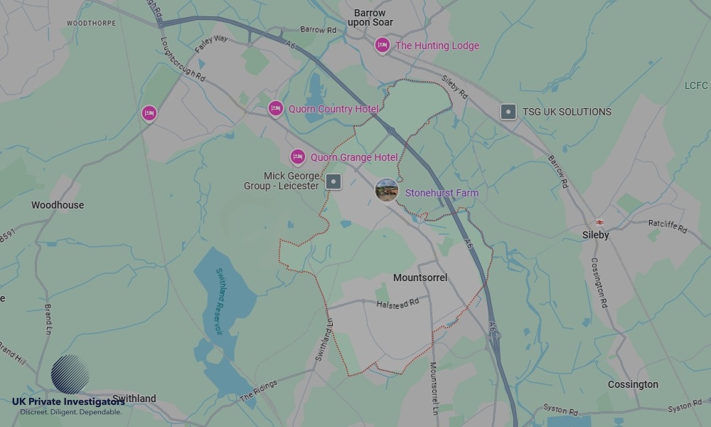 UK Private Investigators - Areas our detectives operate in Mountsorrel
