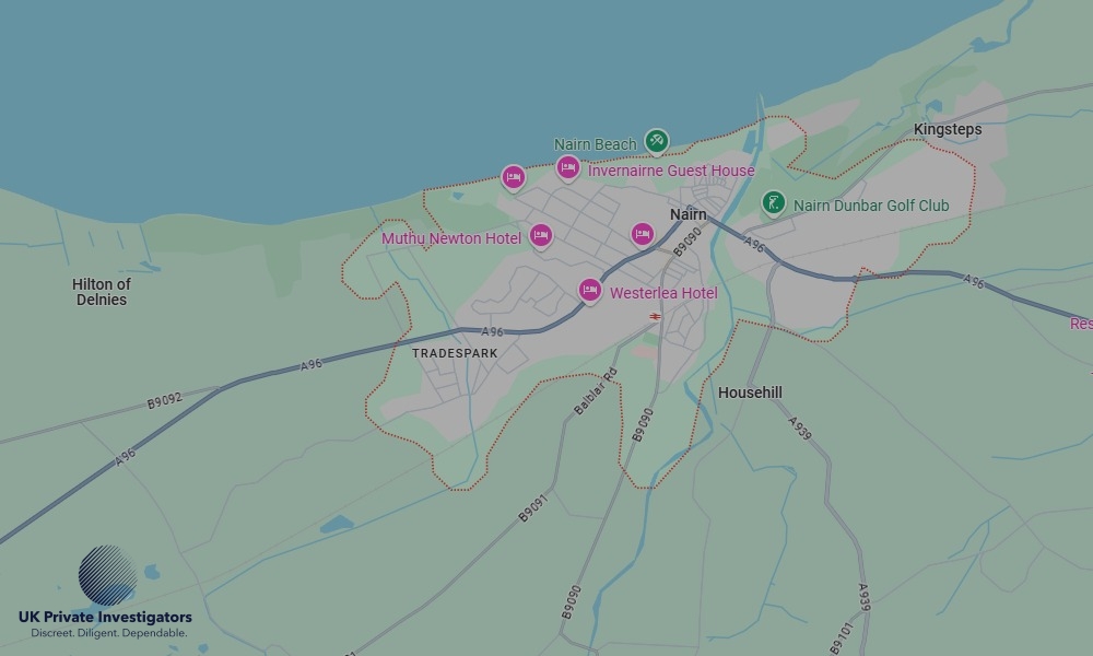 UK Private Investigators - Areas our detectives operate in Nairn