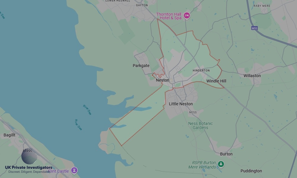 UK Private Investigators - Areas our detectives operate in Neston