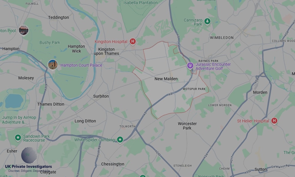 UK Private Investigators - Areas our detectives operate in New Malden