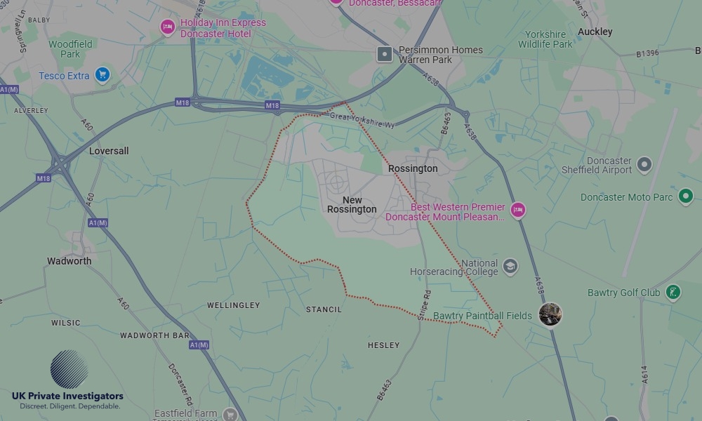 UK Private Investigators - Areas our detectives operate in New Rossington