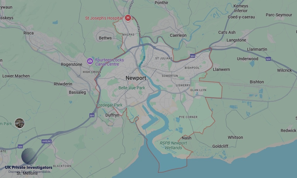 UK Private Investigators - Areas our detectives operate in LoNewportndon