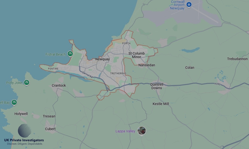 UK Private Investigators - Areas our detectives operate in Newquay
