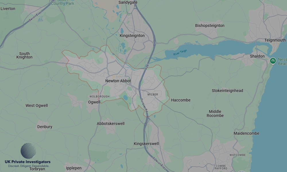 UK Private Investigators - Areas our detectives operate in Newton Abbot