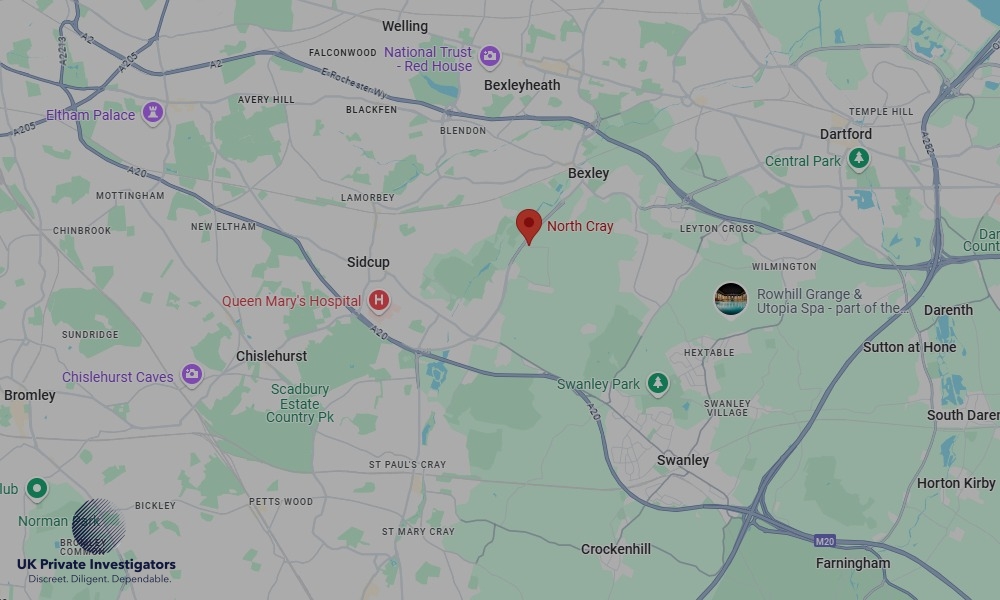 UK Private Investigators - Areas our detectives operate in North Cray