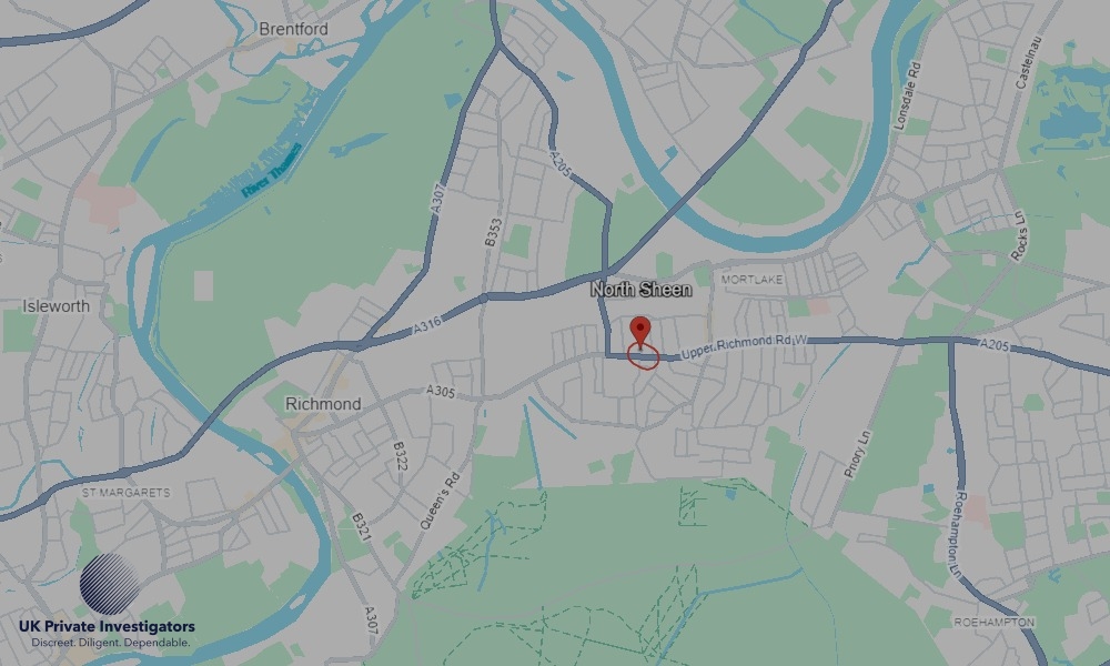 UK Private Investigators - Areas our detectives operate in North Sheen