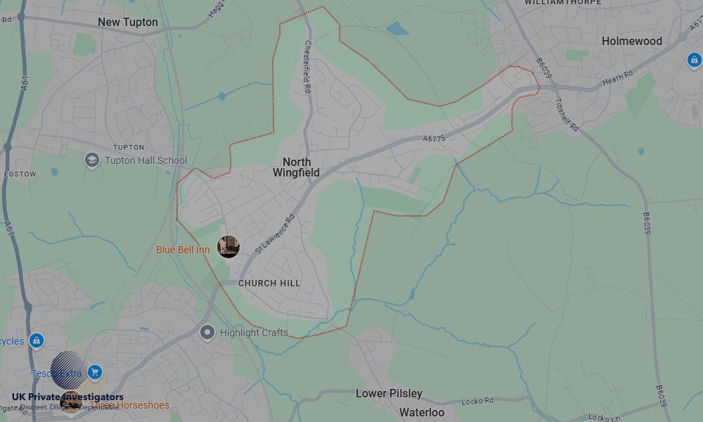 UK Private Investigators - Areas our detectives operate in North Wingfield