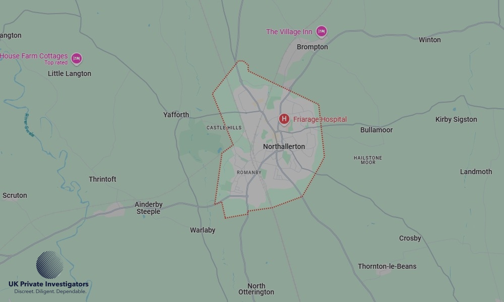 UK Private Investigators - Areas our detectives operate in Northallerton