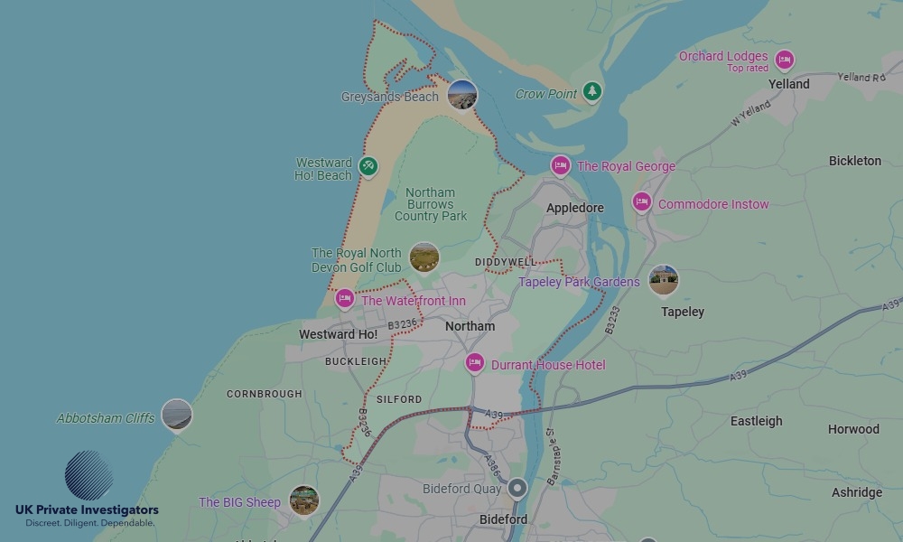 UK Private Investigators - Areas our detectives operate in Northam