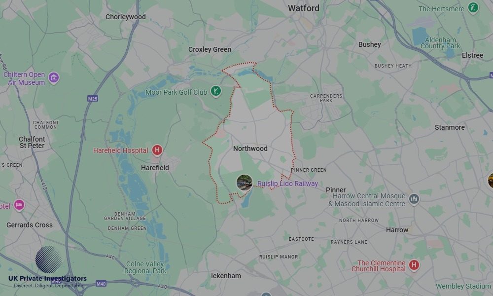 UK Private Investigators - Areas our detectives operate in Northwood