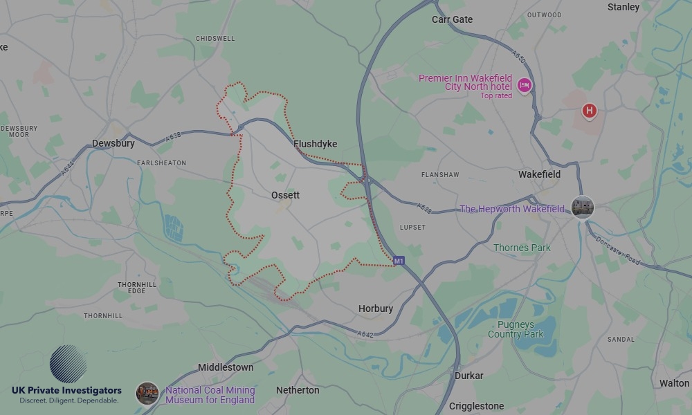 UK Private Investigators - Areas our detectives operate in Ossett
