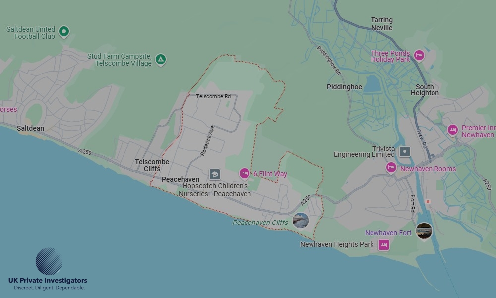 UK Private Investigators - Areas our detectives operate in Peacehaven