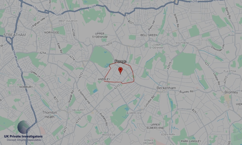 UK Private Investigators - Areas our detectives operate in Penge