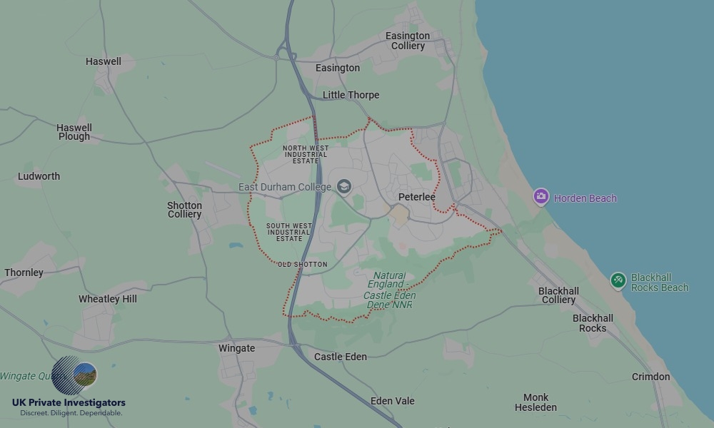 UK Private Investigators - Areas our detectives operate in Peterlee