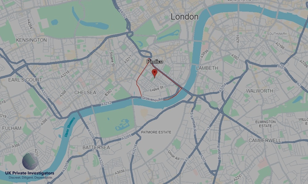 UK Private Investigators - Areas our detectives operate in Pimlico
