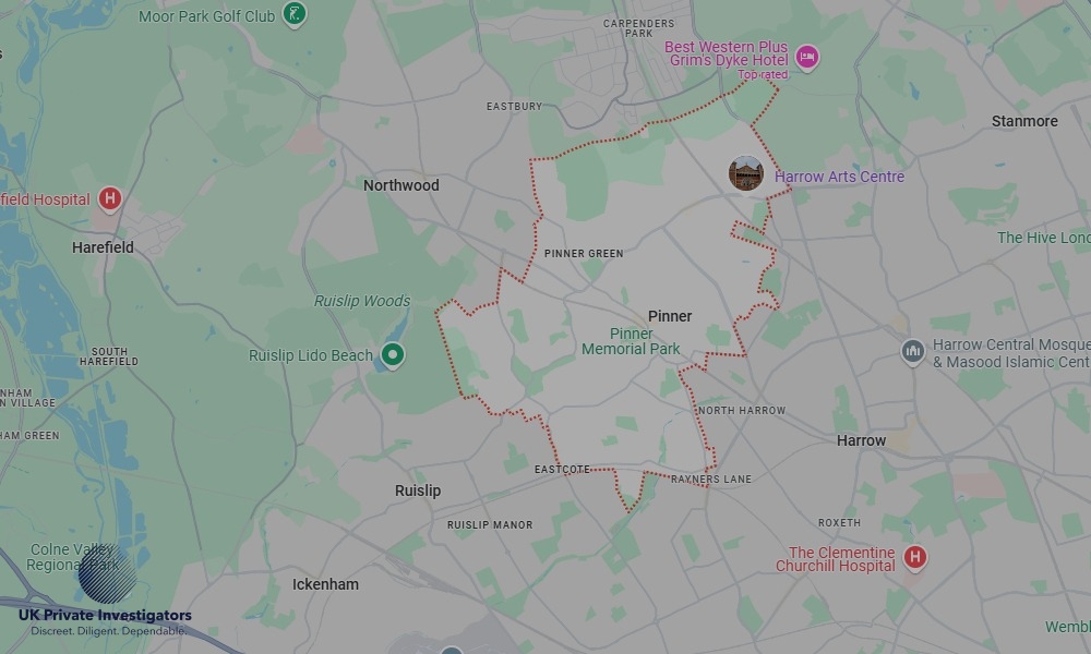 UK Private Investigators - Areas our detectives operate in Pinner