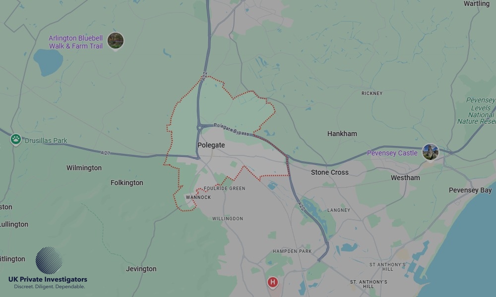 UK Private Investigators - Areas our detectives operate in Polegate