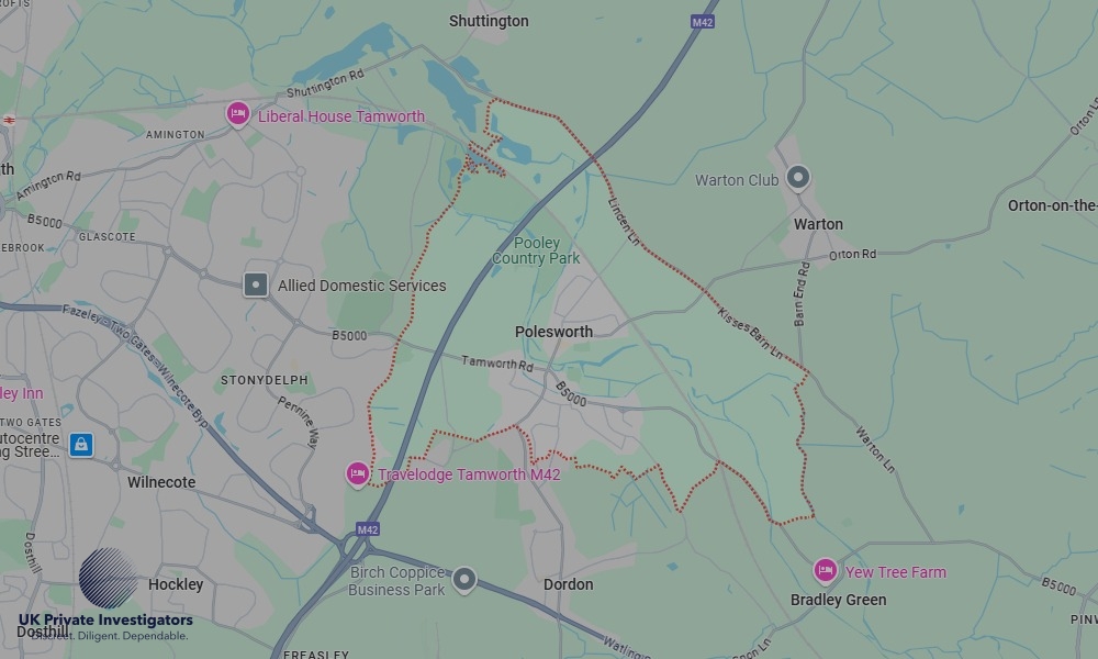 UK Private Investigators - Areas our detectives operate in Polesworth