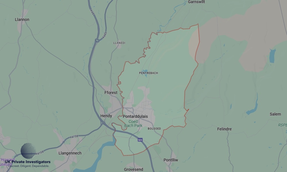 UK Private Investigators - Areas our detectives operate in Pontarddulais