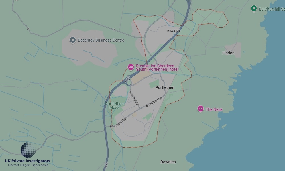 UK Private Investigators - Areas our detectives operate in Portlethen