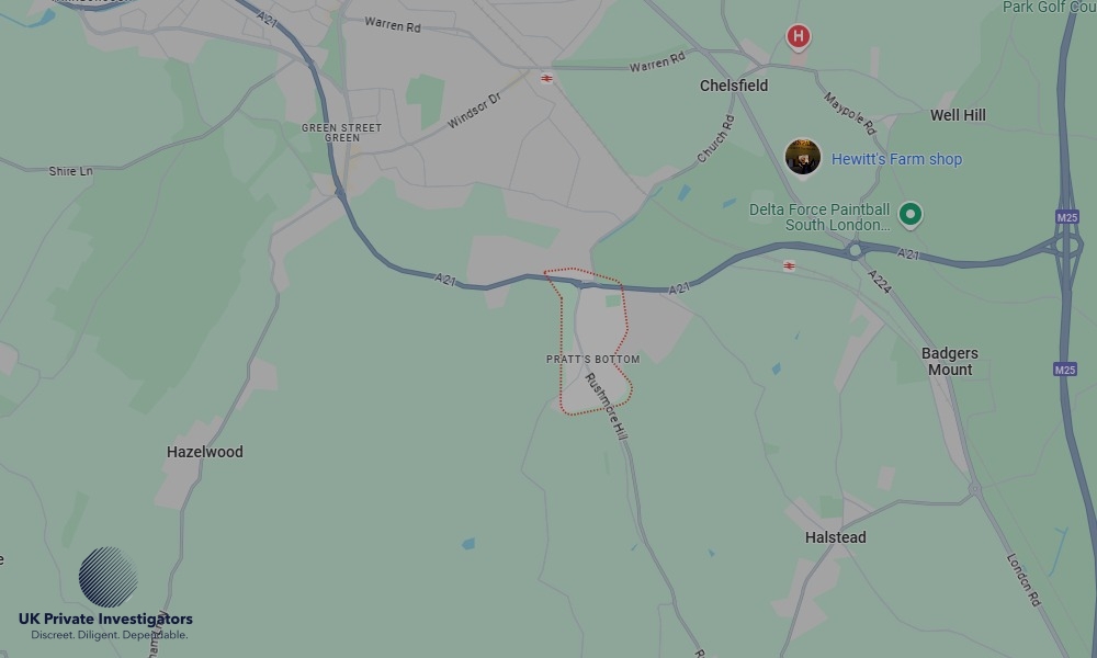 UK Private Investigators - Areas our detectives operate in Pratts Bottom