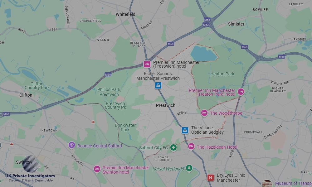 UK Private Investigators - Areas our detectives operate in Prestwich