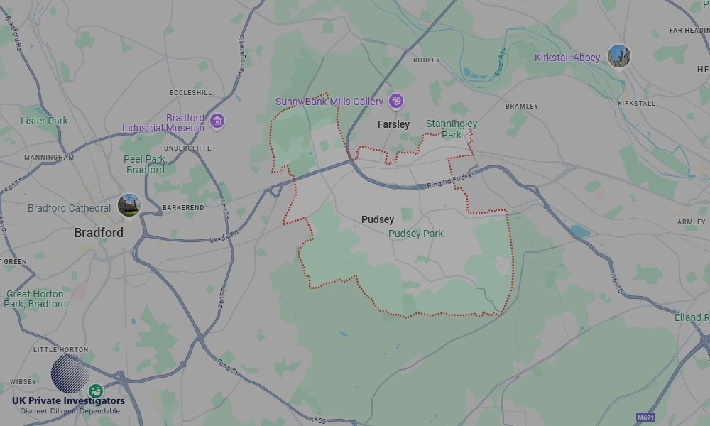 UK Private Investigators - Areas our detectives operate in LoPudseyndon